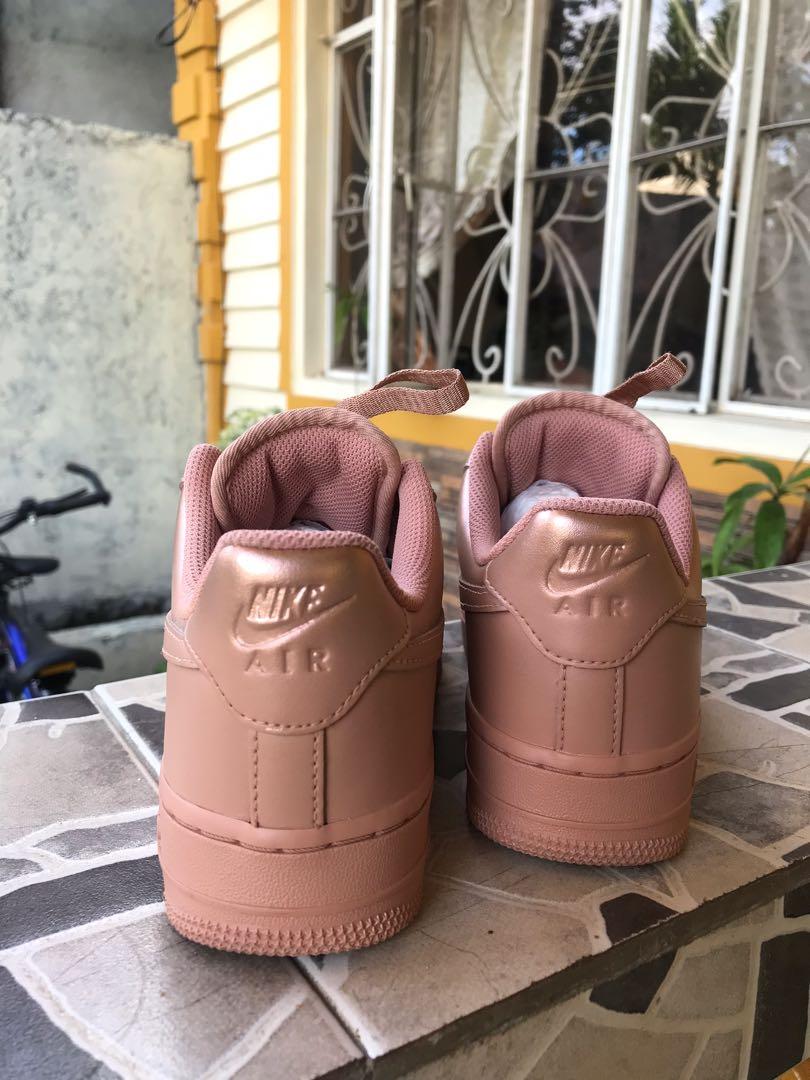 NIKE AF1 Rose Gold Women s Fashion Footwear Sneakers on Carousell
