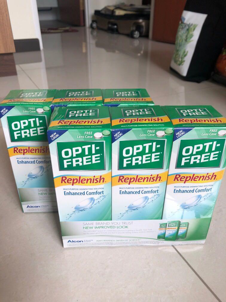 Optifree contact lens solution (brand new) x2, Beauty & Personal Care