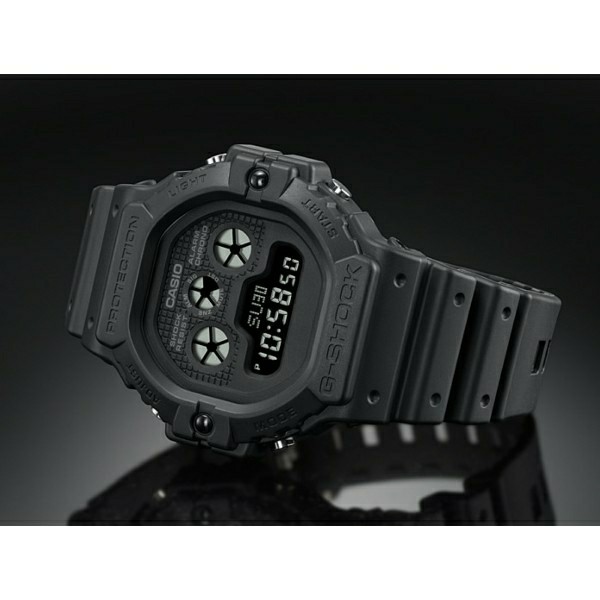 Original G Shock Dw 5900bb 1jf Full Black Mate Tapak Kaki Kucing