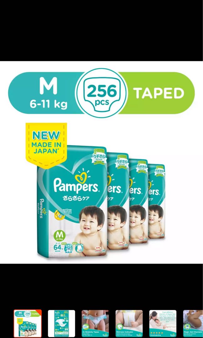 Pampers Diapers M size, Babies & Kids, Maternity Care on Carousell