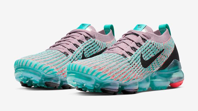 Nike air vapormax flyknit 2 w deals black pink blue  and  jade