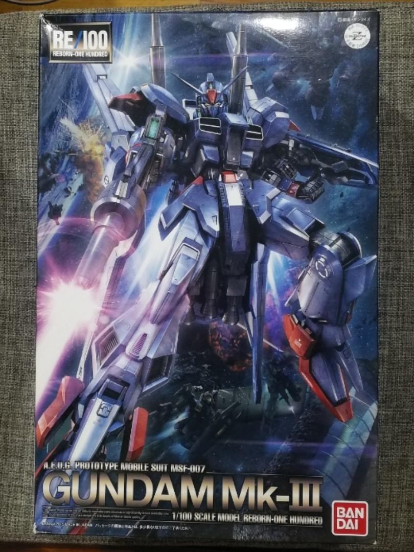 Bandai Gunpla Re 100 Gundam Mk Iii Toys Games Bricks Figurines On Carousell