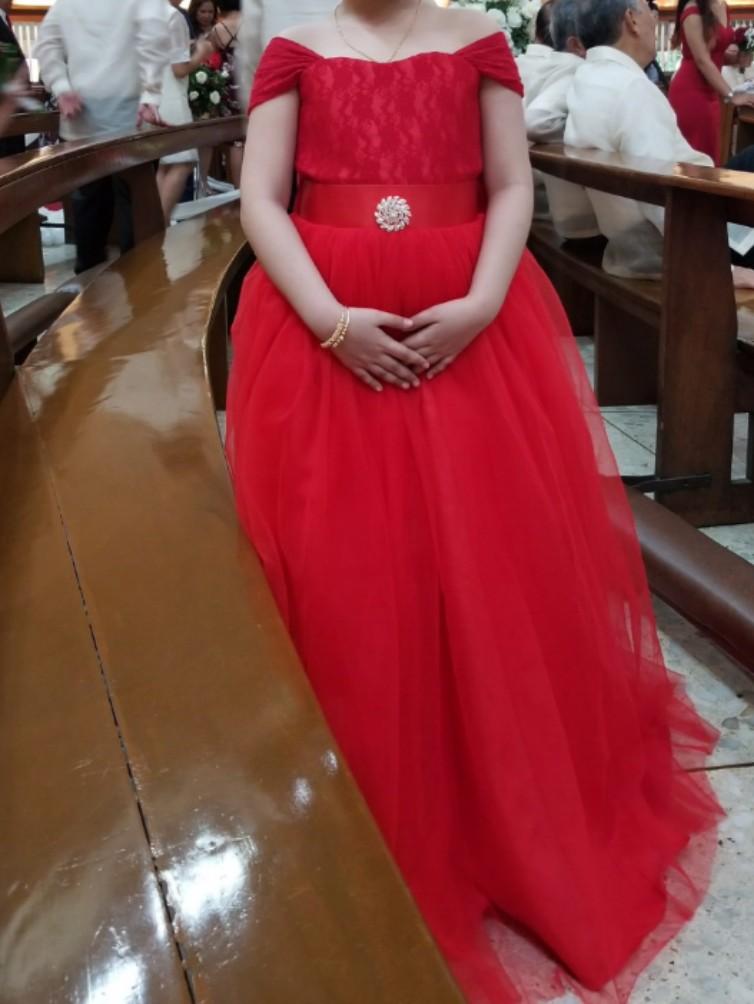 red balloon gown
