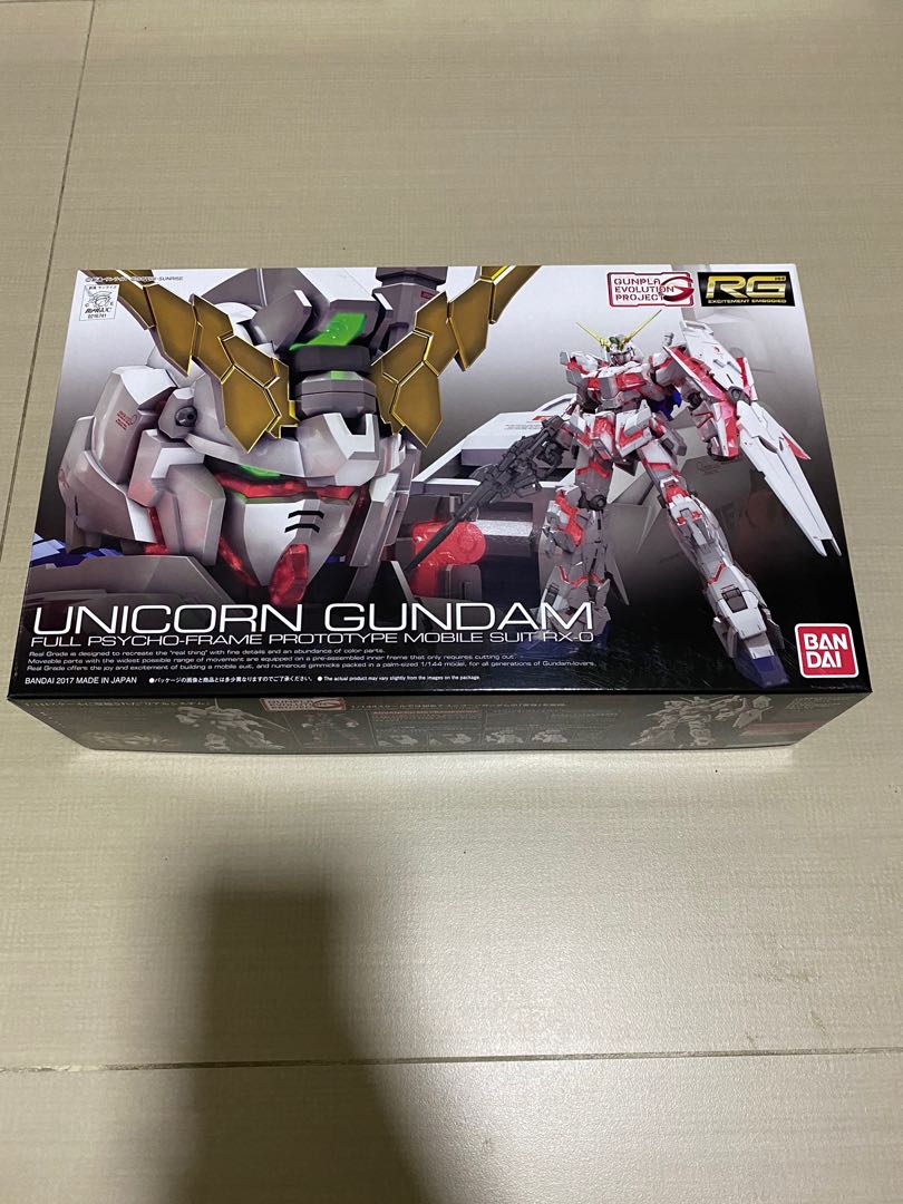Rg Gundam Unicorn Toys Games Bricks Figurines On Carousell