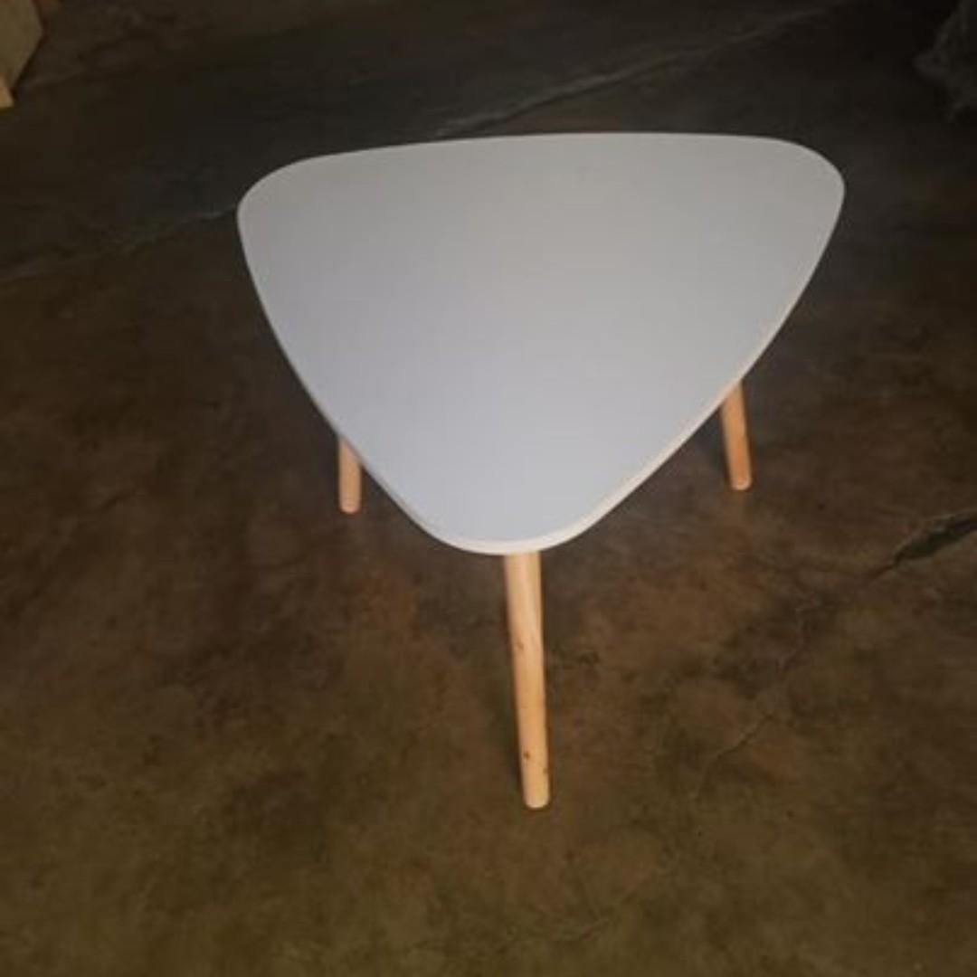 Scandinavian Triangular Table | Small triangular table | Triangular Table | Scandinavian small table (Category: Tables & Sets) located in Manila. Submitted by 9furnitures (Listing ID 270627557, Image 3). Description: Table #38 Material: Laminated MDF Dimension L60 x H50 cm Color Variant: White Quality products at very affordable prices. Each product comes with detailed assembly instructions in the form of a booklet and is generally simple to asse
