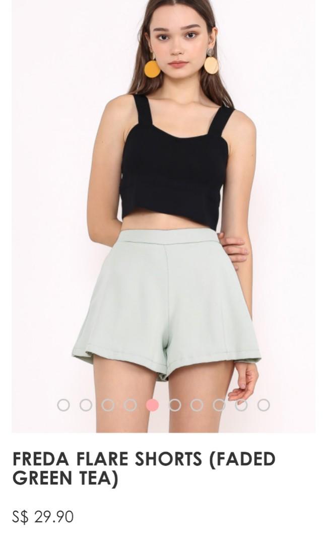 Green tea shorts Clearance