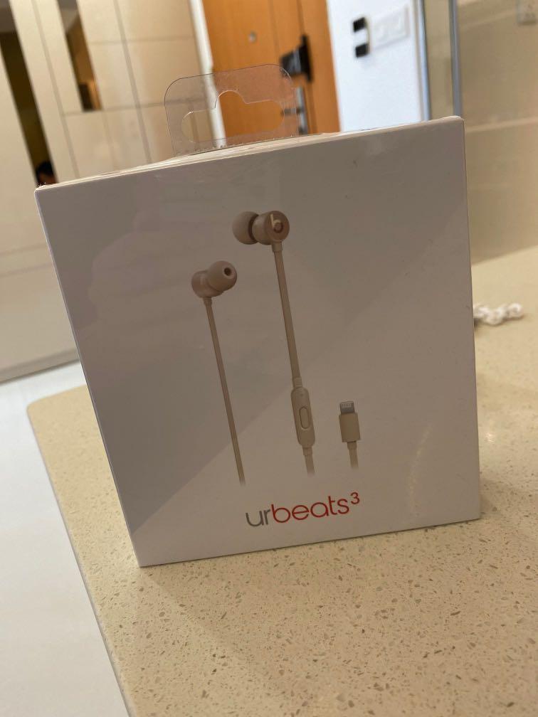 urBeats3 earphones with lightning connector Satin Gold Audio Portable Audio Accessories on Carousell