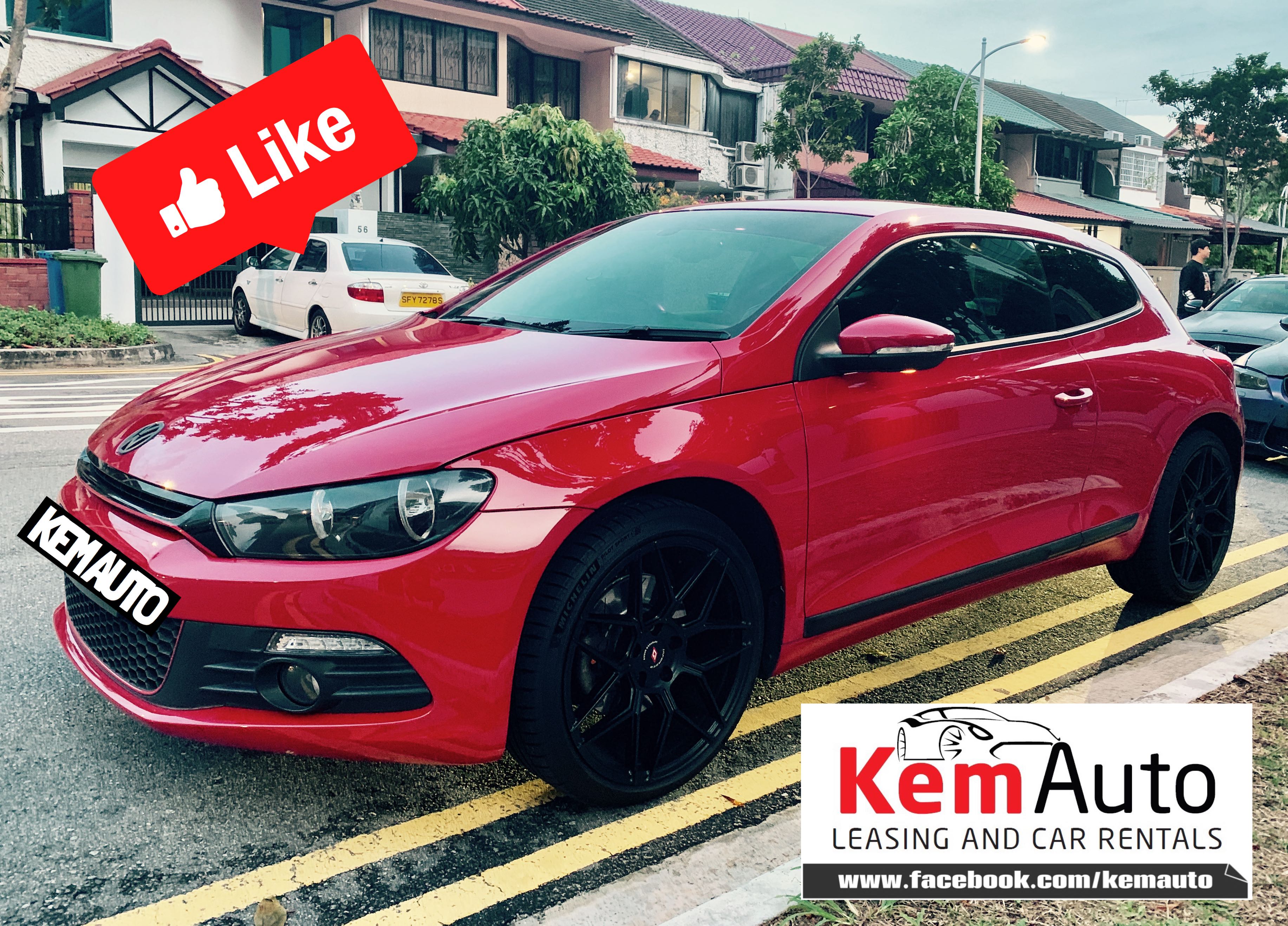 Red Volkswagen Scirocco 1 4 Tsi Dsg Auto Cars Car Rental On Carousell