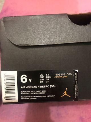 Air Jordan 4 bred gs