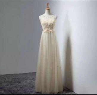 Spring-Summer Brides maid / Dinner Dress (Light Yello)
