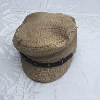 PO CALVIN KLEIN JEANS TRAIN CAP HAT Canvass Cloth Brown Medium S22”
