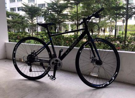 Hybrid bike (MTB w road tires)