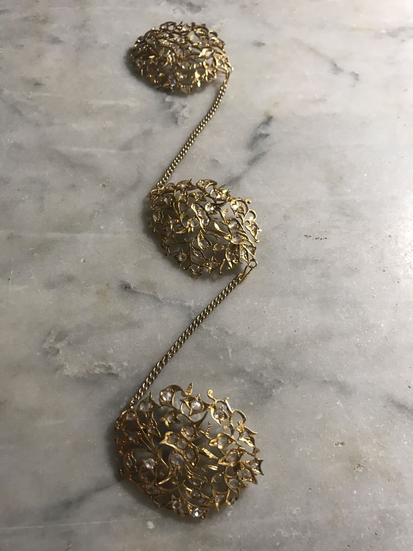 1910s Peranakan Silver Gold Plated Kerongsang Rantai With Bird Motif Vintage Collectibles Vintage Collectibles On Carousell