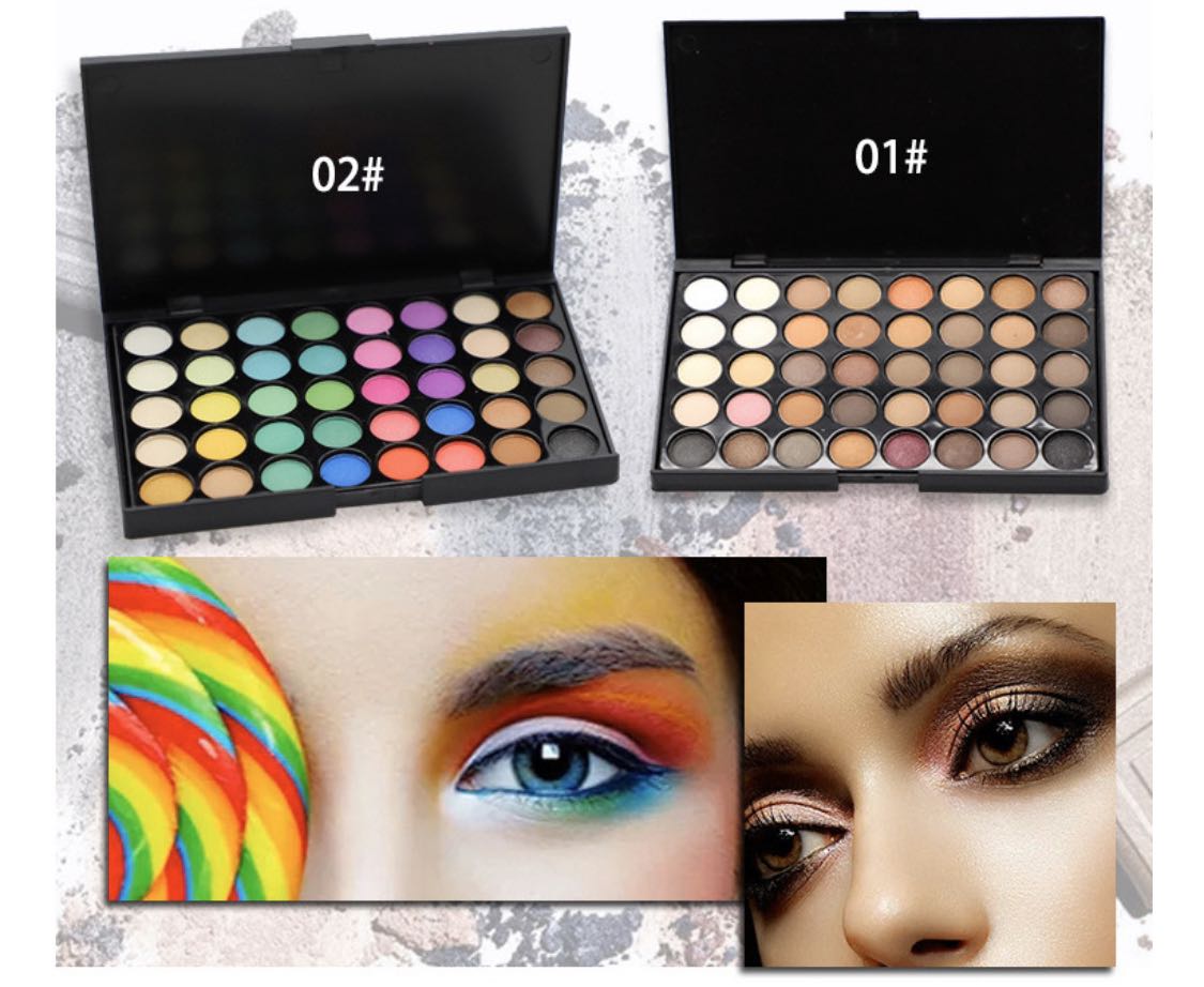 40Colors Eyeshadow Palette Set Box Eyeshadow Multi colorful Cosmetics