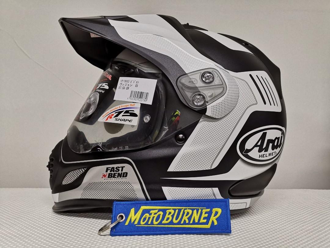 Arai helmets Tourcross 3 vision (Category: Motorcycle Apparel) located in Singapore. Submitted by stellar_motoburner (Listing ID 270790604, Image 1). Description: .