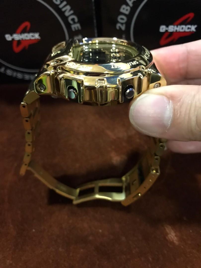 Authentic Casio G-Shock DW-6900 in Full stainless steel Gold metal