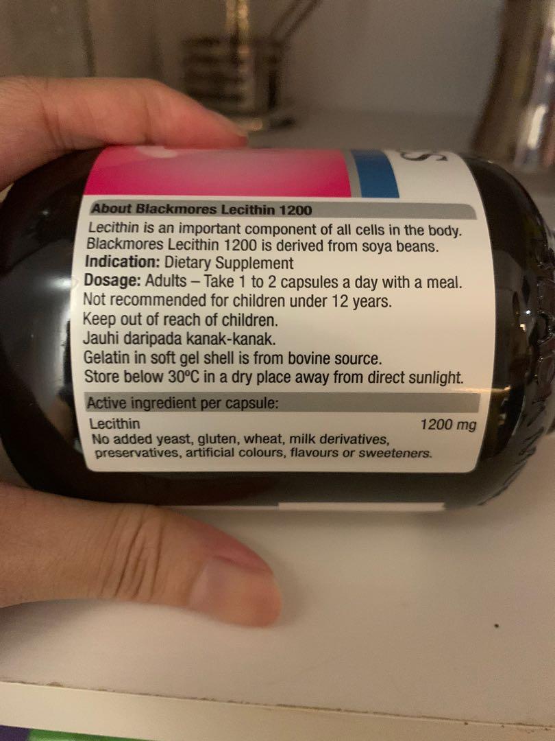 Blackmores Lecithin 1200mg 100 capsules, Babies & Kids, Nursing