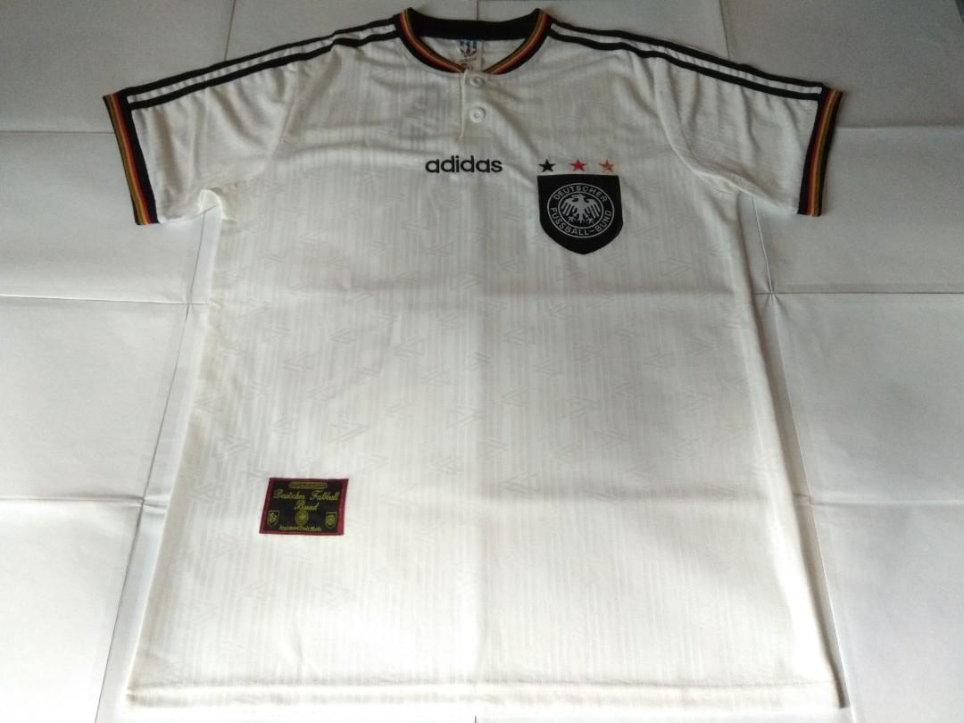 Brand New With Tag Germany Adidas 1996 Home Retro Football Jersey