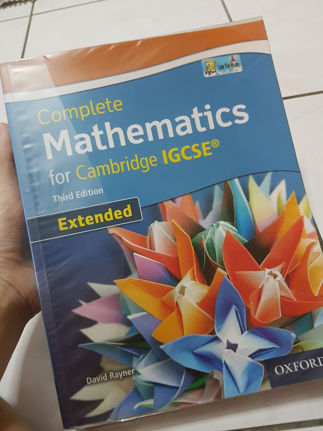 Complete mathematics for cambridge igcse extended carosellbelanja