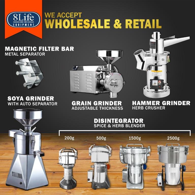 Disc Mill Grinder Pulverizing Crushing Grinding Machine 3HP, Furniture