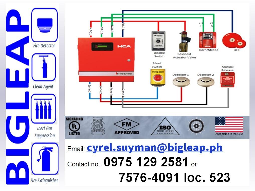 FIRE DETECTION & ALARM SYSTEM (Category: Construction & Building Materials) located in Pasig City. Submitted by cyrel.suyman (Listing ID 270832399, Image 1). Description: Here are the SERVICE/PRODUCT we carry: A. Fire Detection & Alarm System B. Kitchen Fire Suppression System C. Automatic Gas Suppression System (FM200, Novec1230, IG54, KITCHEN FIRE SUPPRESSION, Co2) D. Preventive Maintenance E.Fire Extinguishers (Dry Chemical, HFC236fa) F. Fire 