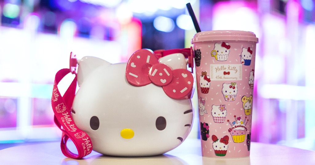Golden Village GV Hello Kitty 45th Anniversary Combo Set (Cup & Bucket ...