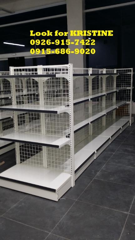 Gondola rack adjustable shelves grocery store display rack, Furniture ...