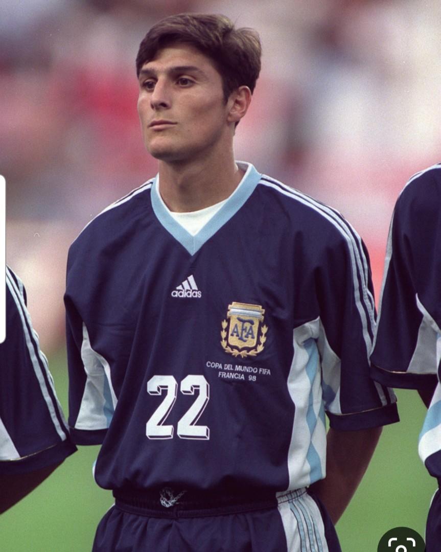 Vintage Argentina Soccer Jersey L Rare 90s Zanetti World Cup -  in 2023