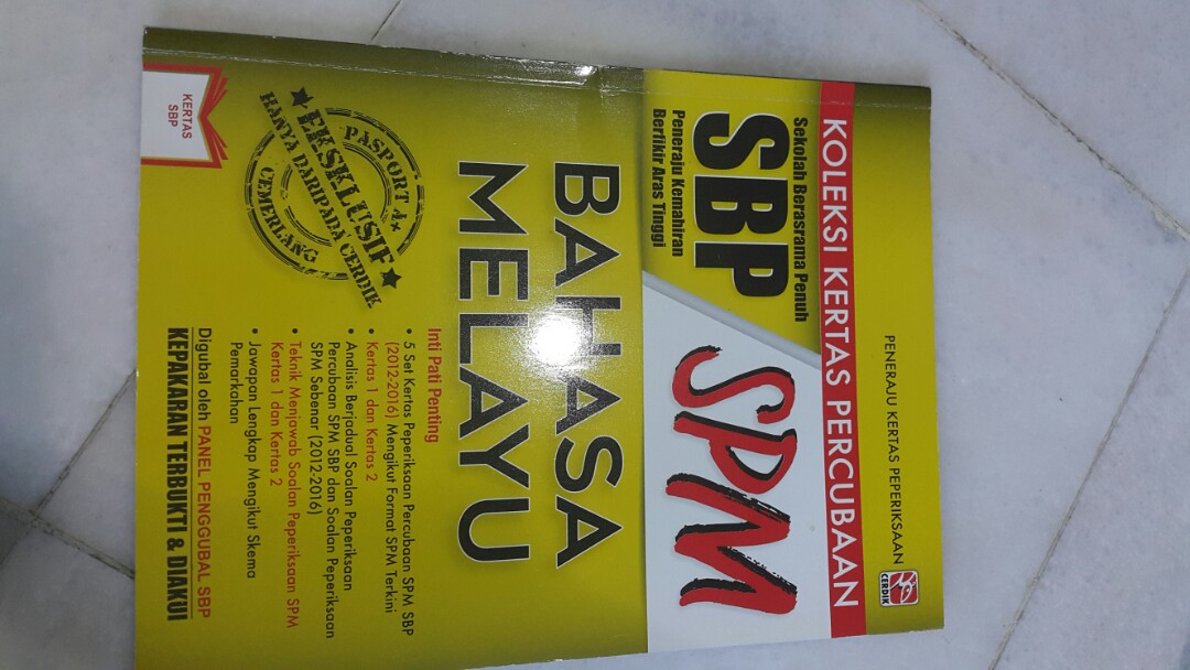 Koleksi Kertas Percubaan Sbp Peneraju Kbat Spm Bahasa Melayu Textbooks On Carousell