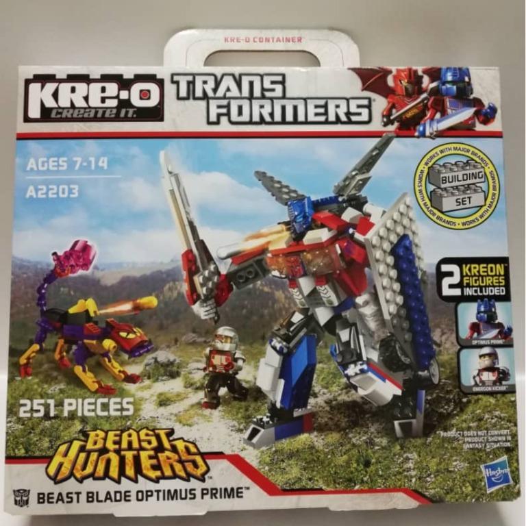 READY STOCK Kre o Optimus Prime Transformers Prime Beast Hunters