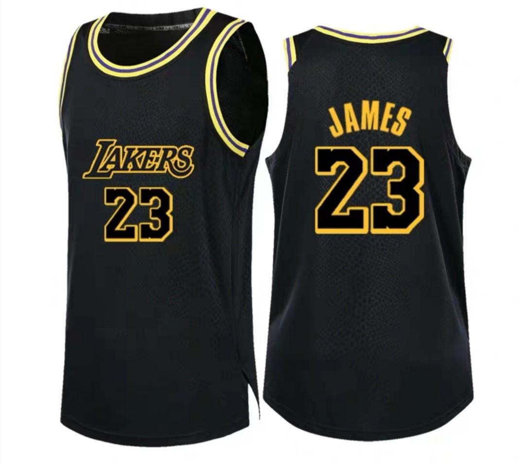 Lakers James Jersey Black, Sports 
