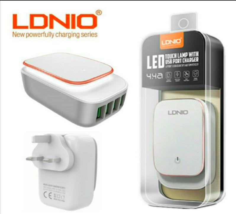 LDNIO LED TOUCH LAMP WITH USB PORT CHARGER (4.4A), Mobile Phones
