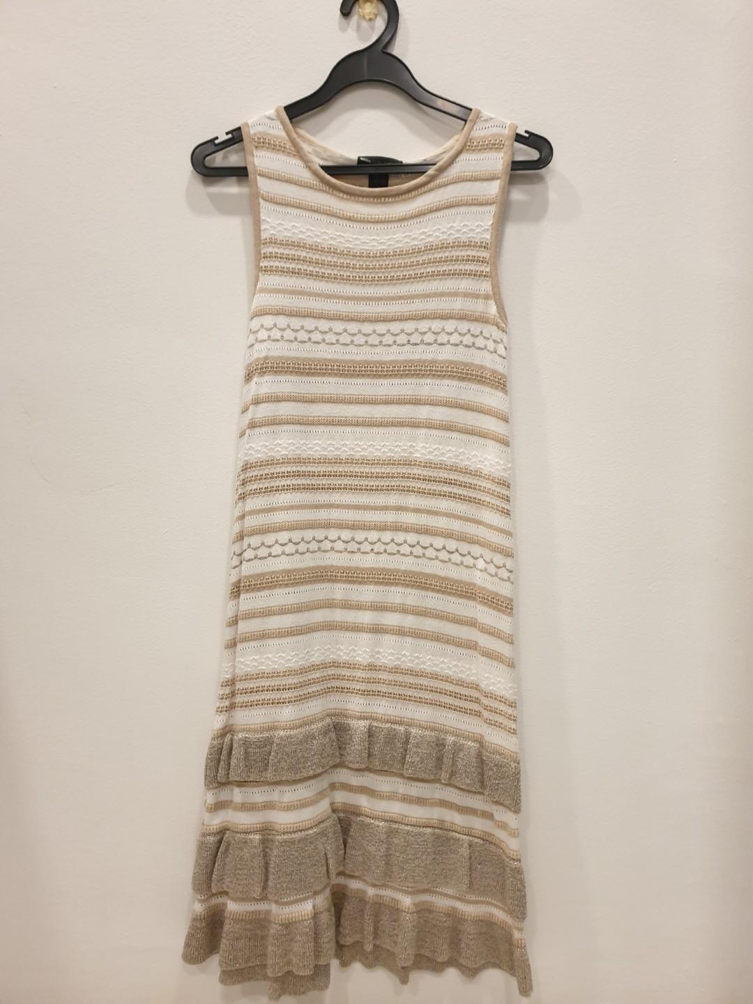 red ribbed knit dress retroféte Women's Nunzia Metallic Knit Dress - Red