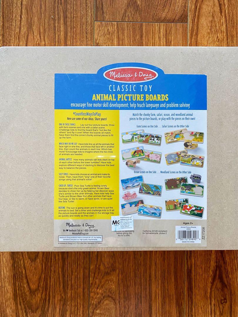 Melissa and doug animal picture boards sales