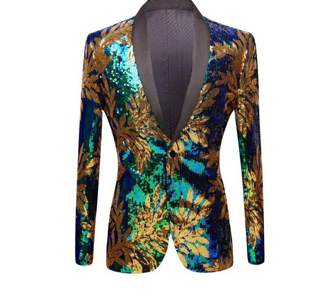Mens black shop sparkle blazer