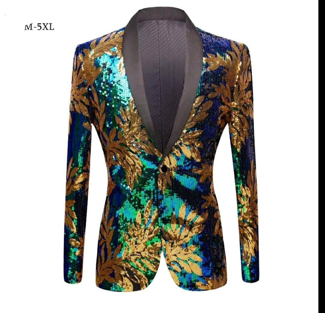 Mens best sale glitter blazer