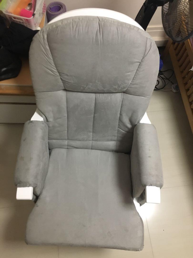 Mothercare White Reclining Glider Nursing Chair, Babies & Kids, Infant