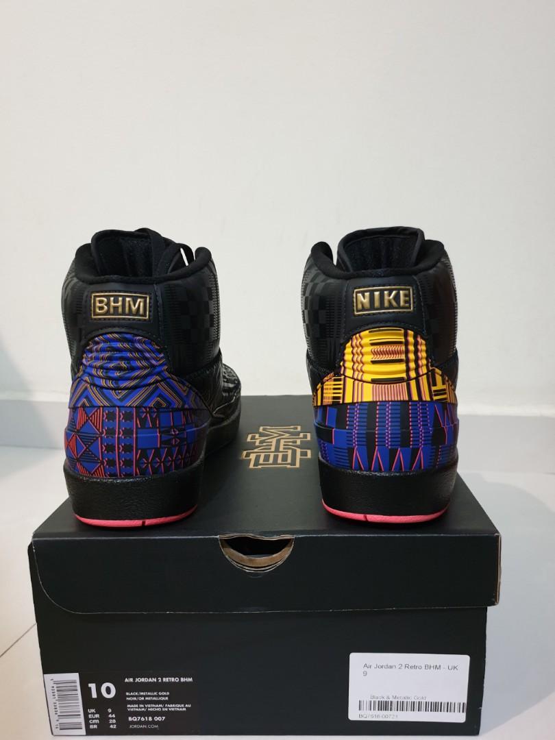 Nike Air Jordan 2 Retro BHM Men s Fashion Footwear Sneakers on