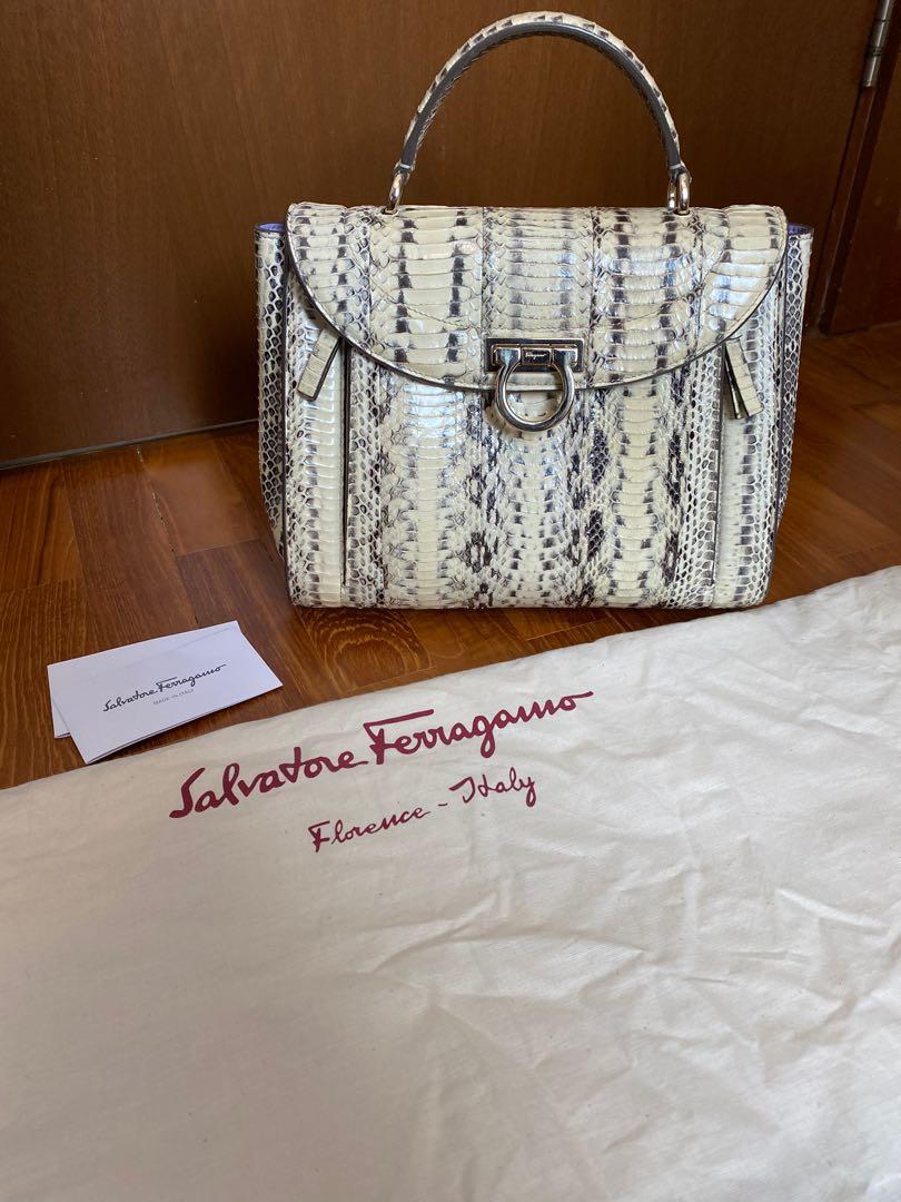 Salvatore ferragamo python bag outlet