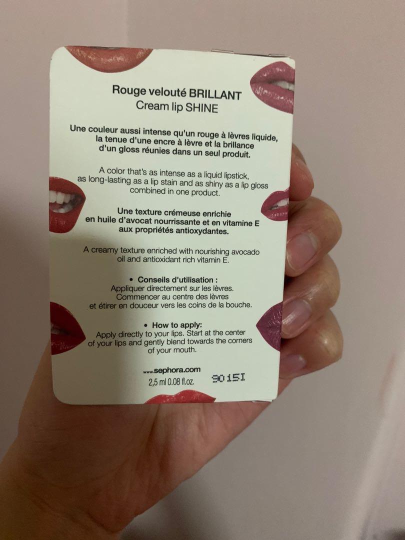 Sephora Rouge lip cream shade 08 red potion (Category: Makeup) located in Quezon City. Submitted by maquillage_php (Listing ID 270889566, Image 2). Description: Brand new in box deluxe size sephora lip cream. 5ml full size retails p780 on sephora ph. #IWD2020.