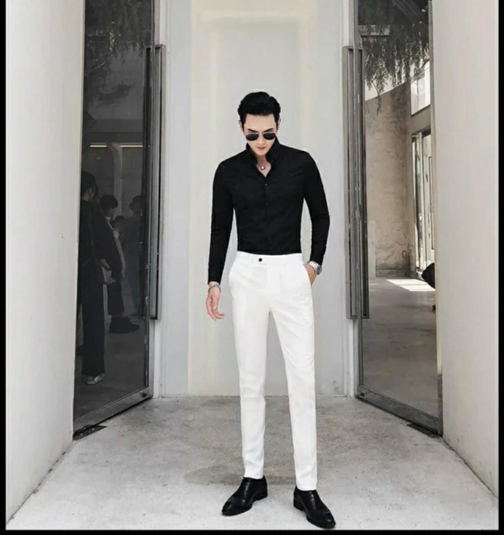 White shirt black outlet pant formal dress