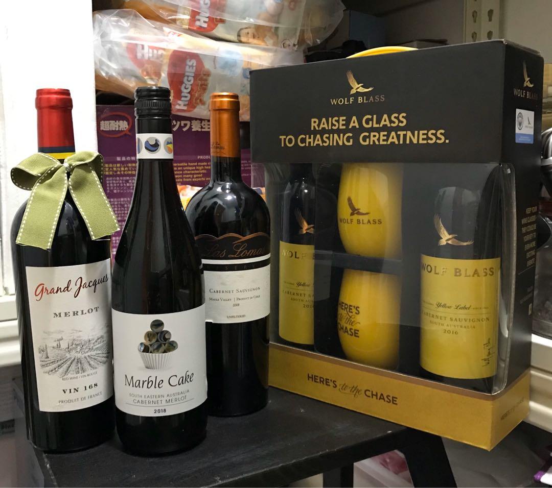 Wolf Blass Yellow Label Wine Box, Food & Drinks, Alcoholic ...