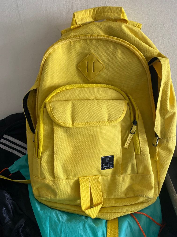 yellow billabong backpack