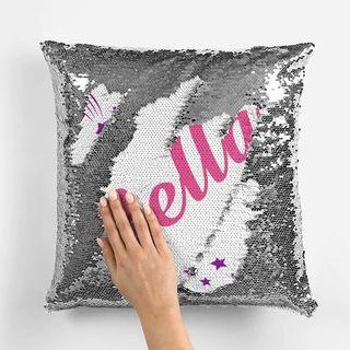 As seen on jonas brothers and chrissy teigen ig!! Customised mermaid sequin pillow christmas