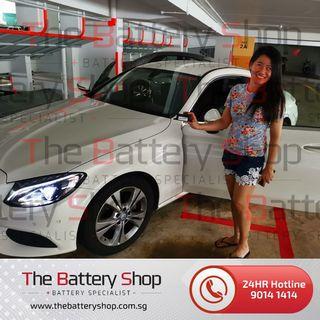 Mercedes C200 Car Battery Replacement Service -  MERCEDES ORIGINAL VARTA AGM