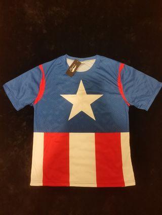 TUNSECHY Captain America 3D Printed T-shirt