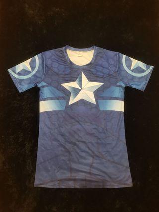 TUNSECHY 2019 Captain America T Shirt 3D Printed Gym Shirt