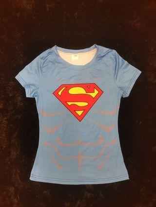 TUNSECHY Superwoman 3D Printed Women Gym Shirt