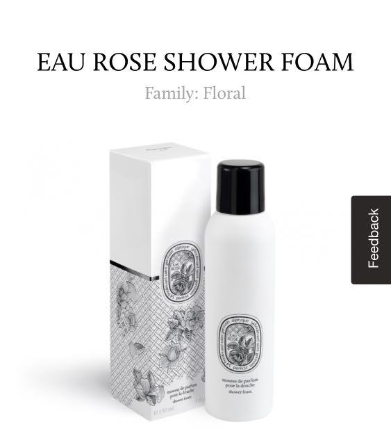 Diptyque eau best sale rose shower foam