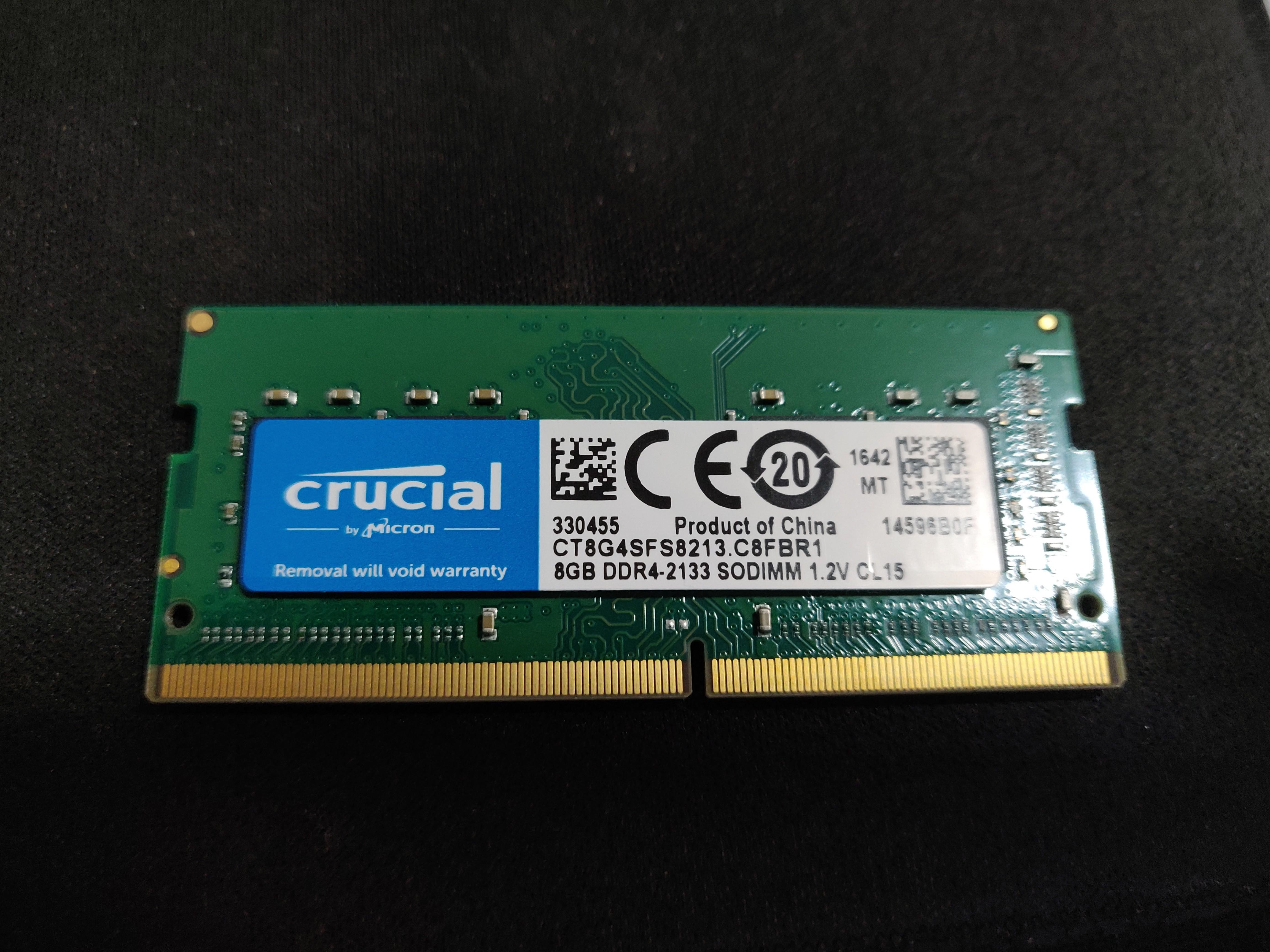 8 Gb Crucial Laptop Sodimm Ddr4 2133 Mhz Ram Electronics Computer Parts Accessories On Carousell